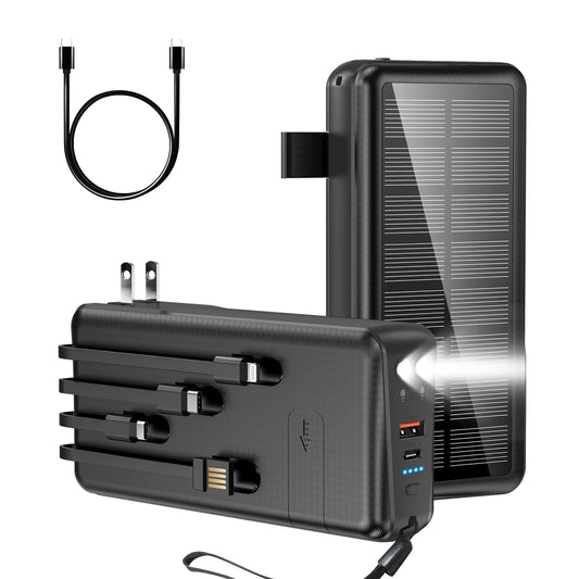 Solar Power Bank with Flashlight